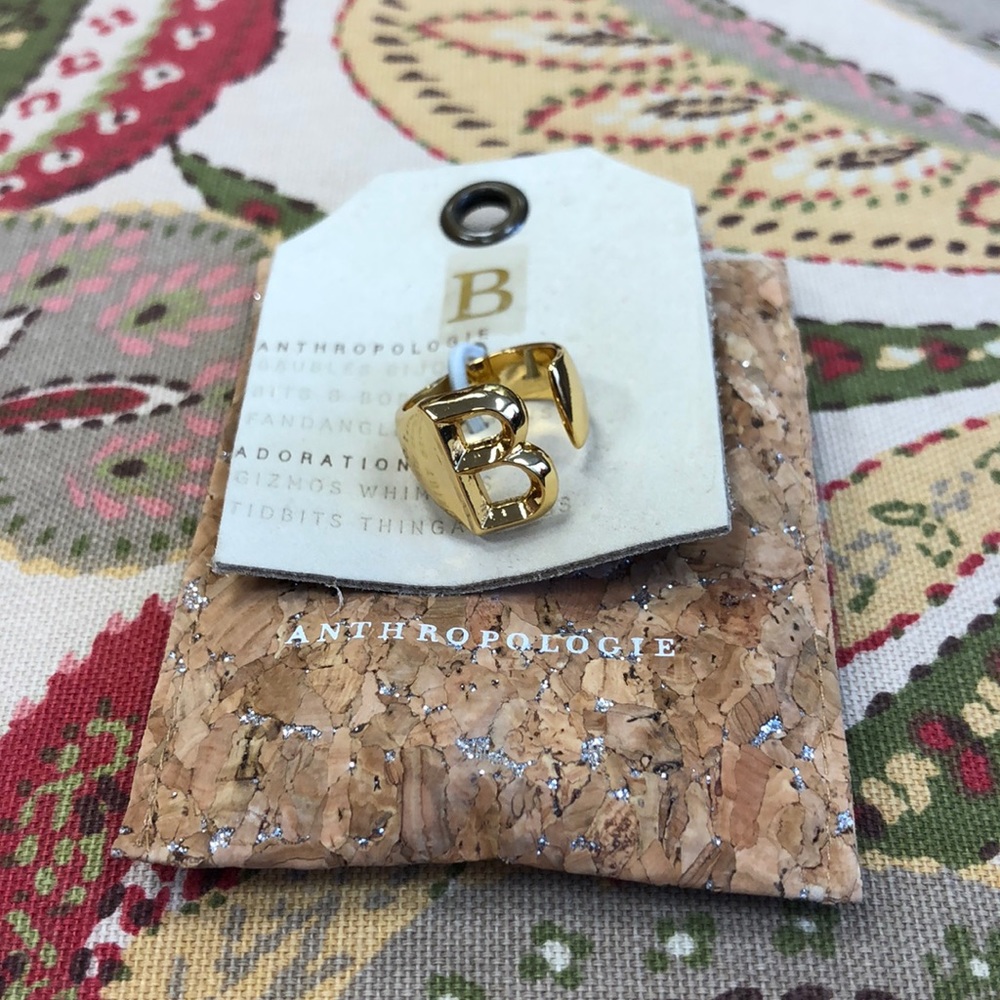 Anthropologie “B” ring